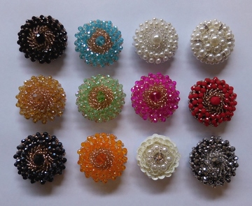 Beads buttons with Strass